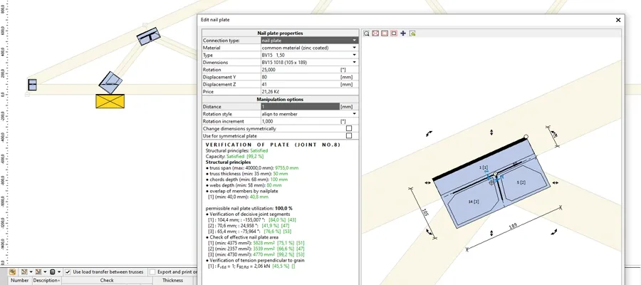 TRUSS4 — szeglemezek és faelemek automatikus optimalizálása a csomópontokban